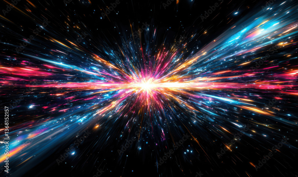 Dynamic Visual of Speed and Warp Travel through Dimensional Space Background Dynamic Visual of Speed and Warp Travel through Dimensional Space Background