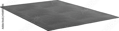 Perspective view of textured carpet