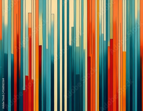 abstract vertical stripes