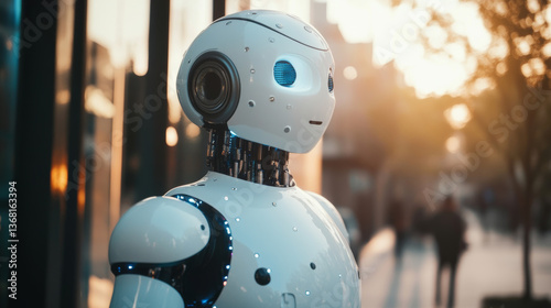 AI concept, controlling technological tools, intelligent robots. Development of an artificial code of ethics chips artificial intelligence science and technology and future and global connectivity