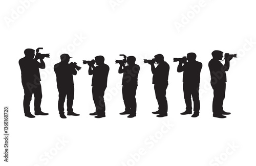 DSLR Photography Scene with People Shooting