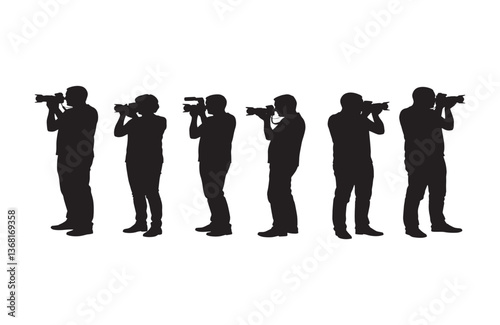 Silhouette Photographers Capturing Moments