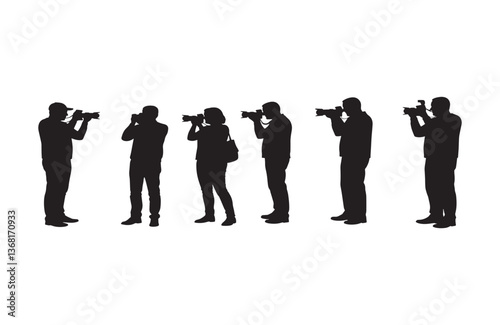 Black Silhouette Camera Photography Scene