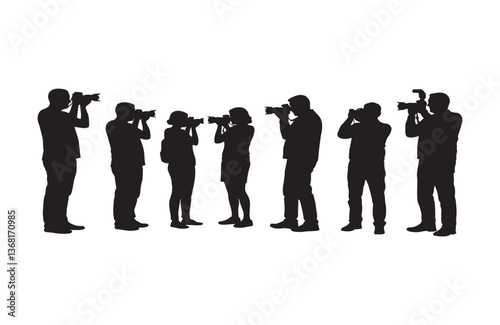 Black Silhouette Camera Photography Scene