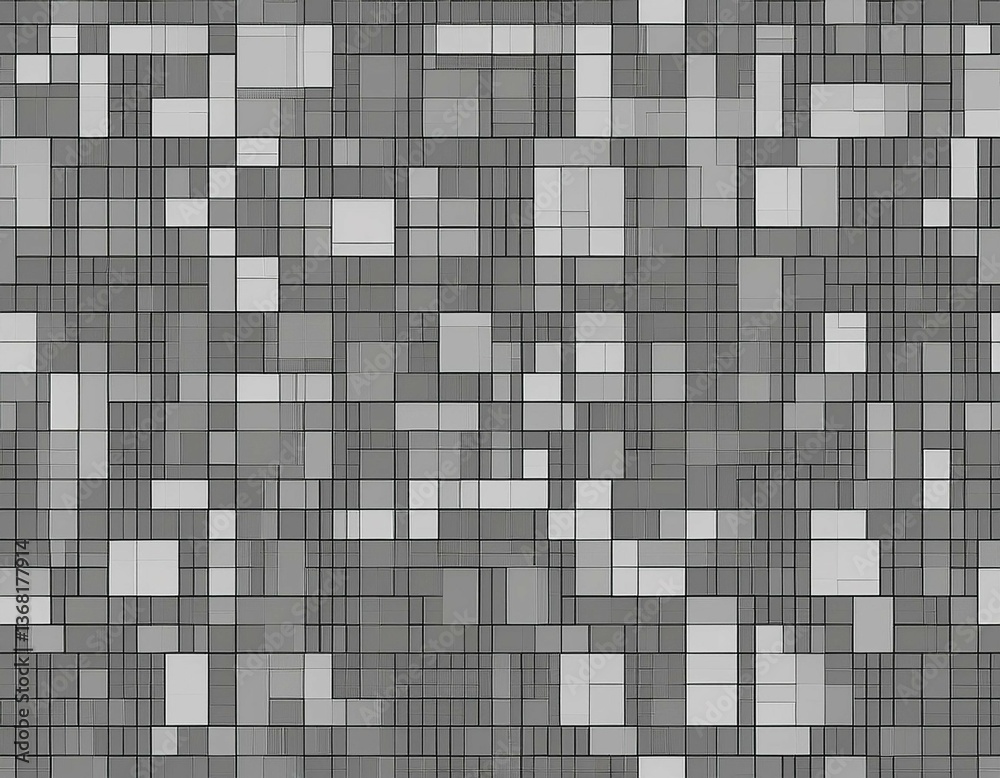 Fototapeta premium abstract seamless mosaic background grey squares