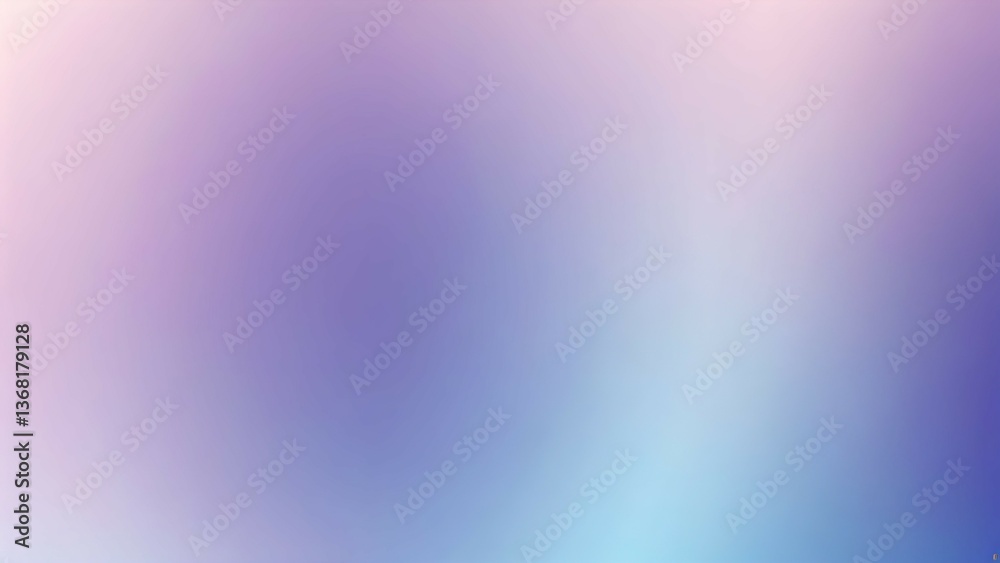 Fototapeta premium Soft gradient glow in sky blue and pale lavender tones, creating a fresh and airy abstract background. 