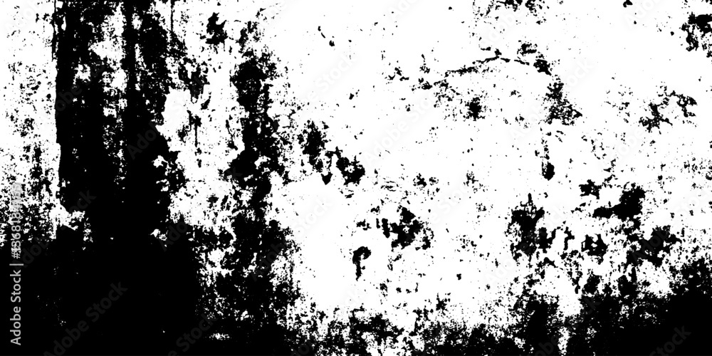 Weathered Wood Background with Dry Brush Marks and Plaster Cracks.