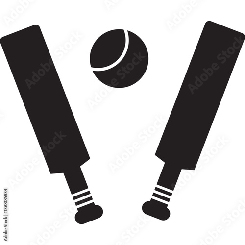 Cricket, online payment, sports icon