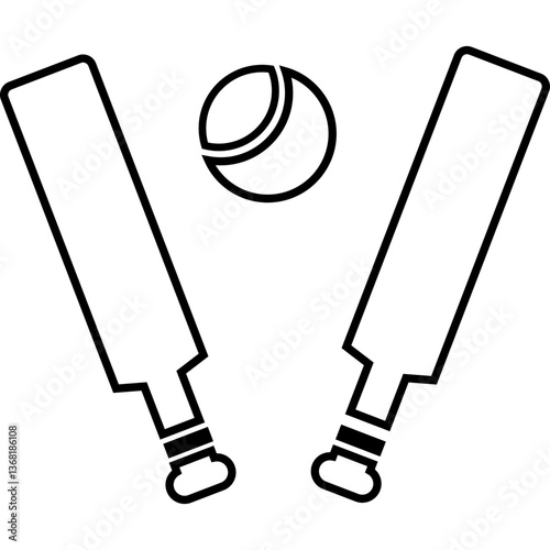 Cricket, online payment, sports icon