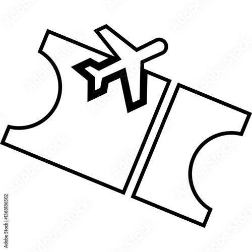 Flight tickets, flight, tickets icon