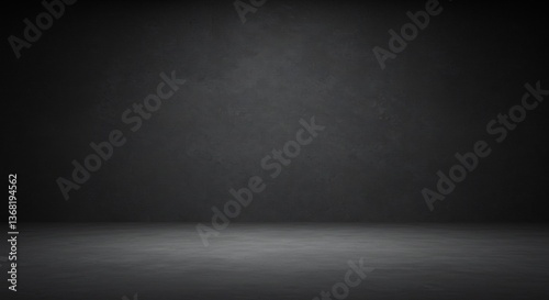 Dark Moody Studio Background Subtle Lighting. AI Generated