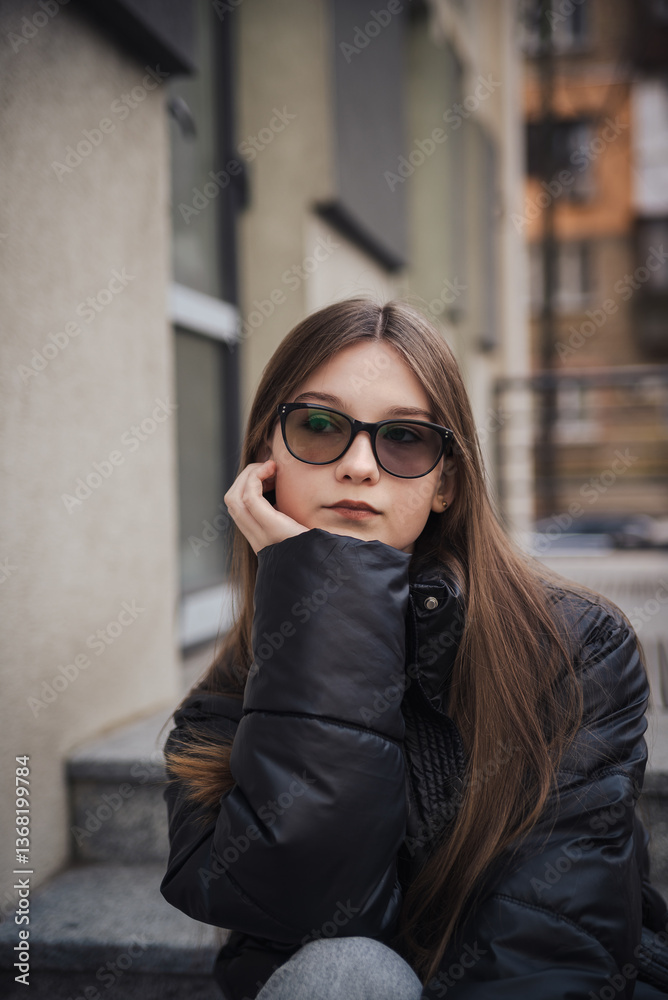 Fototapeta premium young woman in sunglasses