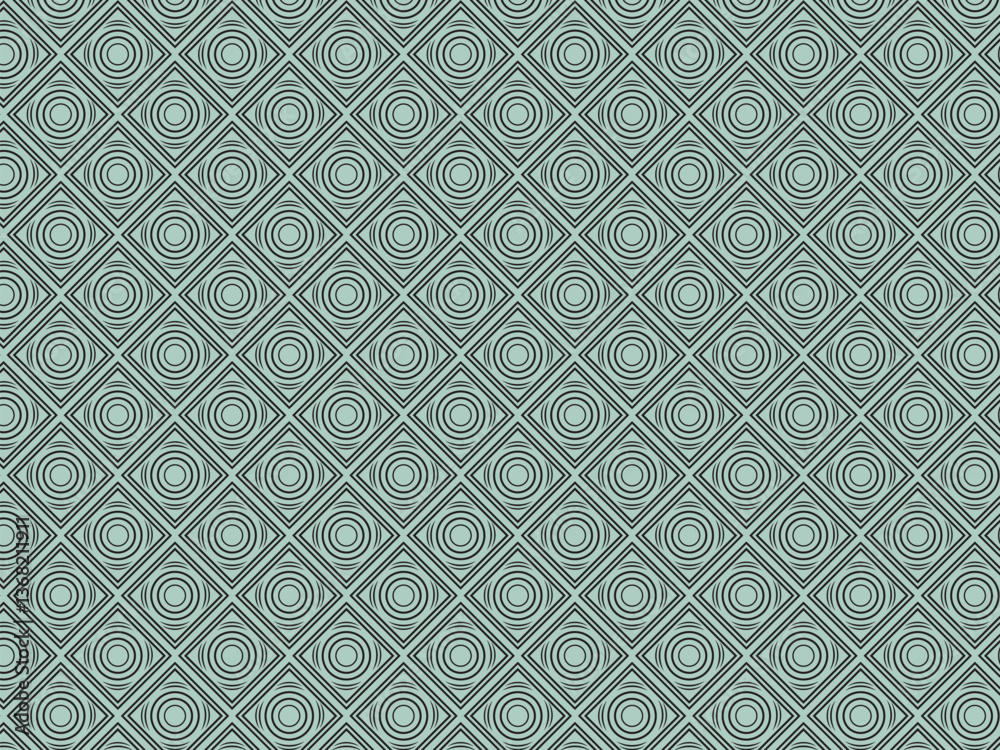 Abstract geometric seamless pattern in circle style. Abstract geometric seamless pattern in circle style.