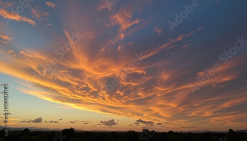As the sun set, the clouds took on a golden hue, creating a breathtaking display of beauty.