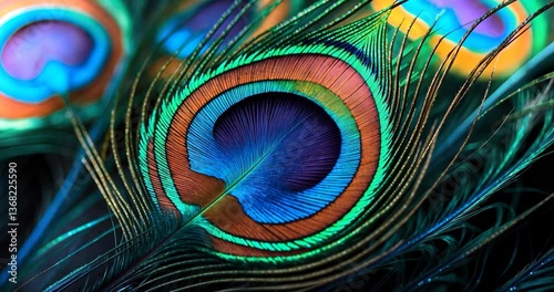 Lovely peacock plumage