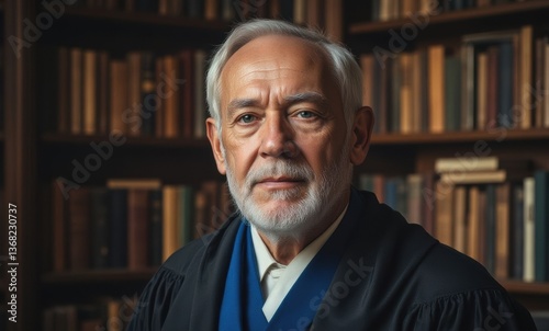 Senior Male Judge in Robes