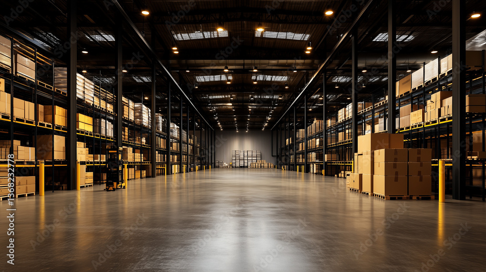 warehouse with goods warehouse with goods