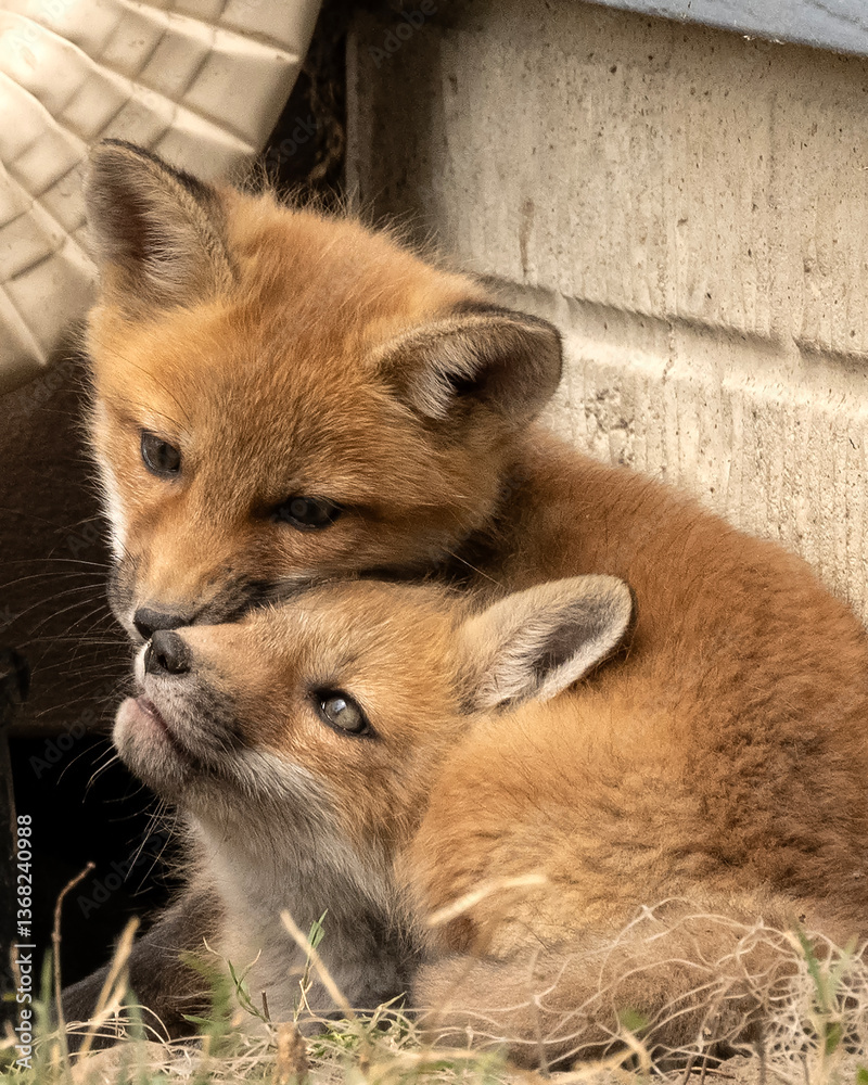 Obraz premium Red fox (Vulpes vulpes); Lincoln, Nebraska