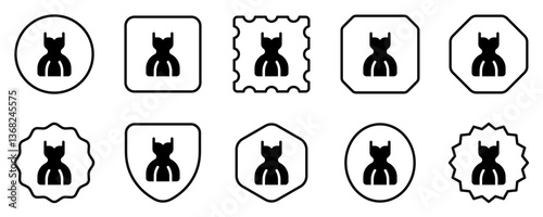 Editable wedding dress vector icon. Wedding, valentine, love, celebration. Part of a big icon set family. Perfect for web and app interfaces, presentations, infographics, etc