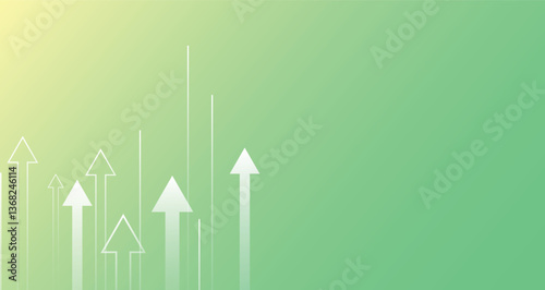 Business arrow background. Start up business vector