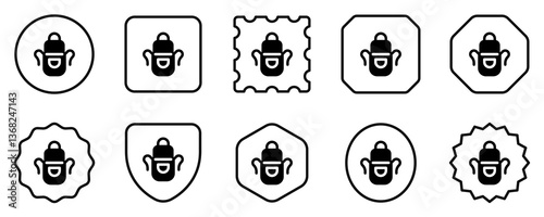 Editable apron vector icon. Apparel, gardening, cooking. Part of a big icon set family. Perfect for web and app interfaces, presentations, infographics, etc