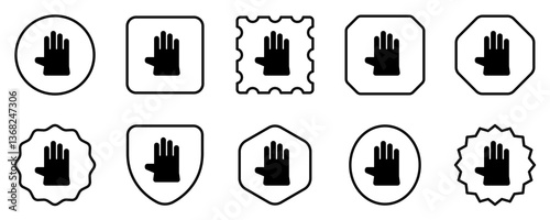 Editable rubber glove vector icon. Industry, household, gardening, landscaping. Part of a big icon set family. Perfect for web and app interfaces, presentations, infographics, etc
