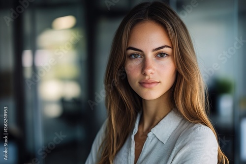Wallpaper Mural Portrait of a young businesswoman looking at the camera in an office Torontodigital.ca