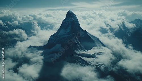Alpine Peak Cloudscape photo