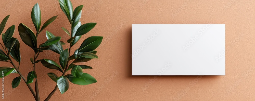 Fototapeta premium Decorative plant arrangement minimalist interior photo earthy tones close-up tranquil vibes