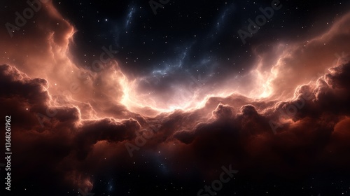 Cosmic wonders of the universe a celestial journey through space captivating nebulae in the night sky