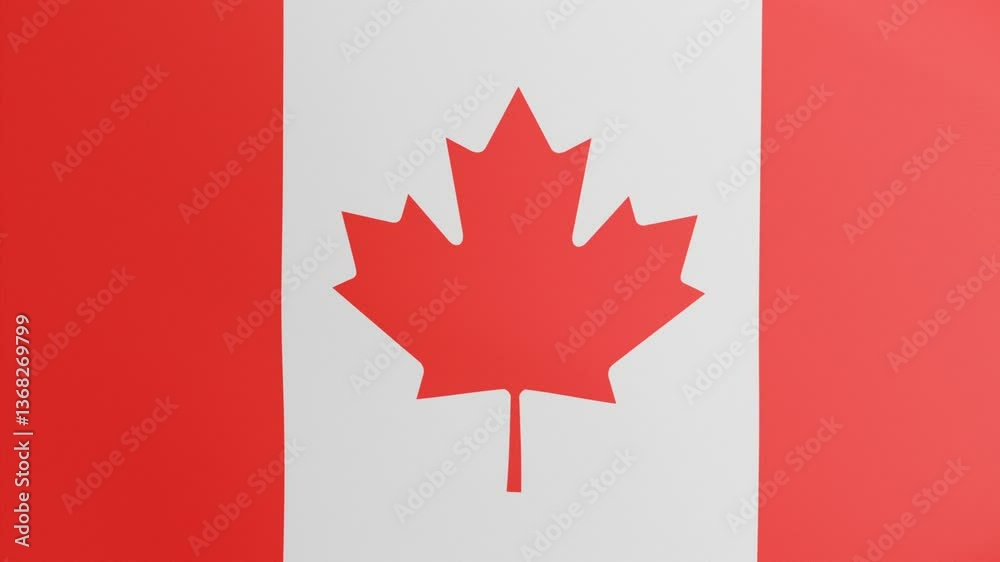 Flag of Canada waving, looping animation in 4K Flag of Canada waving, looping animation in 4K