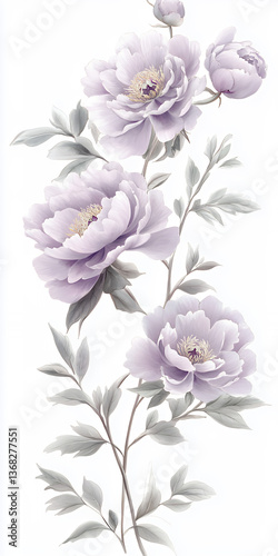 bouquet of flowers on white