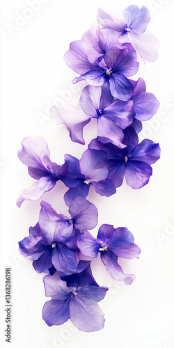 blue hyacinth isolated on white