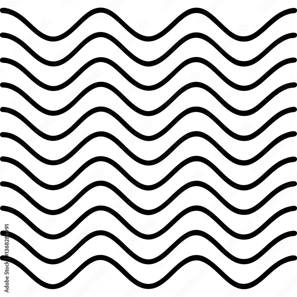 Minimalist line waves pattern design. Minimalist line waves pattern design.