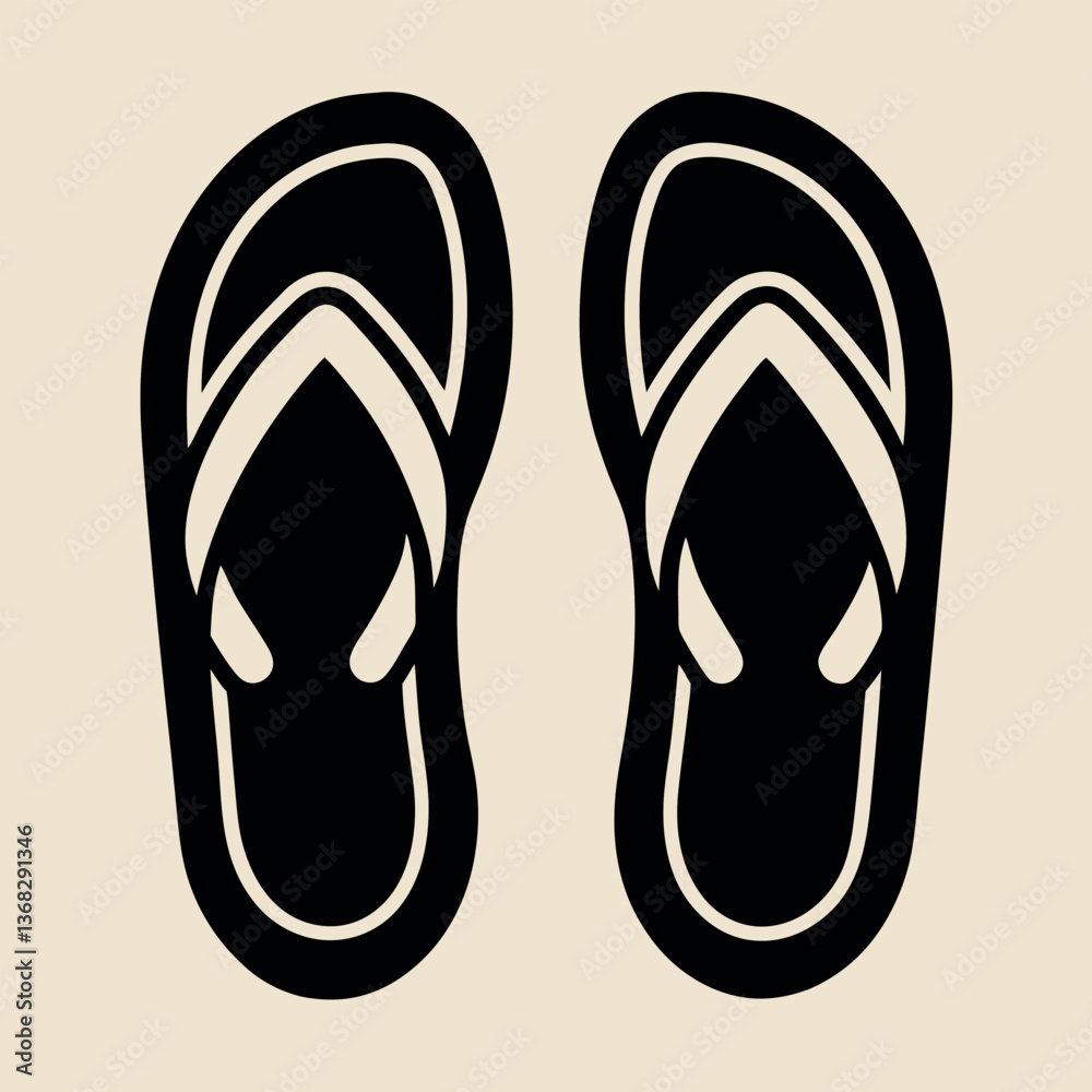 Flip flops vector illustration Flip flops vector illustration