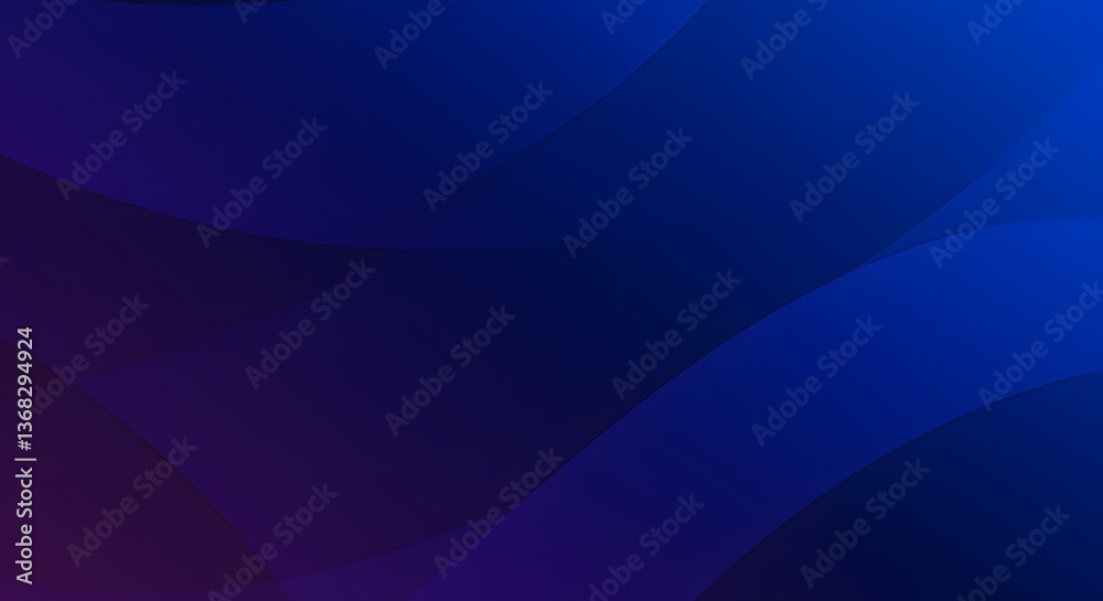 Obraz premium Dynamic blue gradient background with flowing wave pattern backdrop