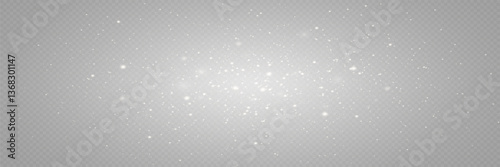 Magic sparkling gold and white dust. Christmas light effect, glitter, lights shine, amazing shimmer effect. Vector.