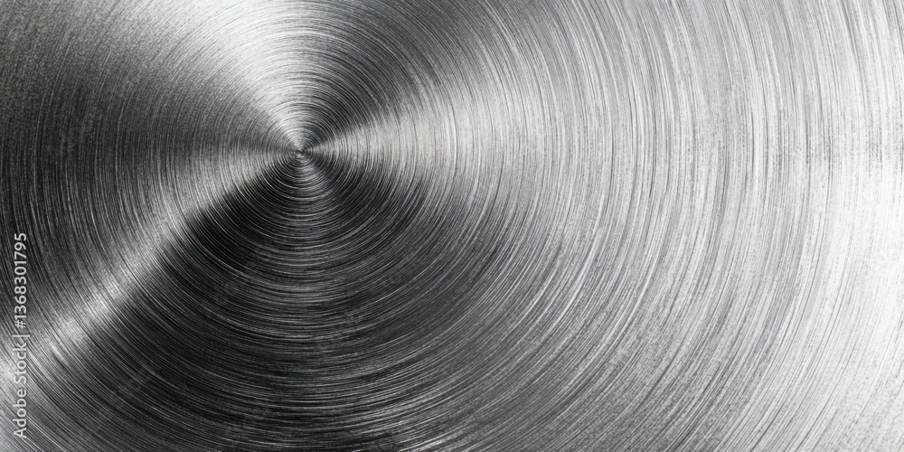 A silver object with a spiral design. The spiral is very detailed and the object is shiny. The image has a very sleek and modern feel to it