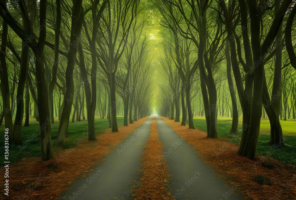 Fototapeta premium road in the forest