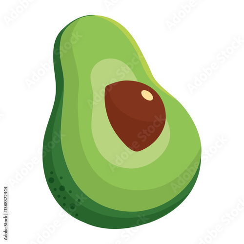 Avocado icon vector image with white background