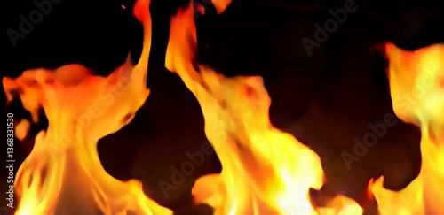 Burning fire video
