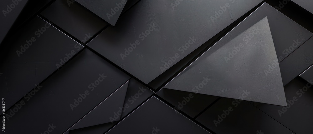 Black background futuristic with geometric shapes and angular lines, creating an industrial-inspired design. A perfect symmetrical photo, centered in the frame abstract. Black background futuristic with geometric shapes and angular lines, creating an industrial-inspired design. A perfect symmetrical photo, centered in the frame abstract.