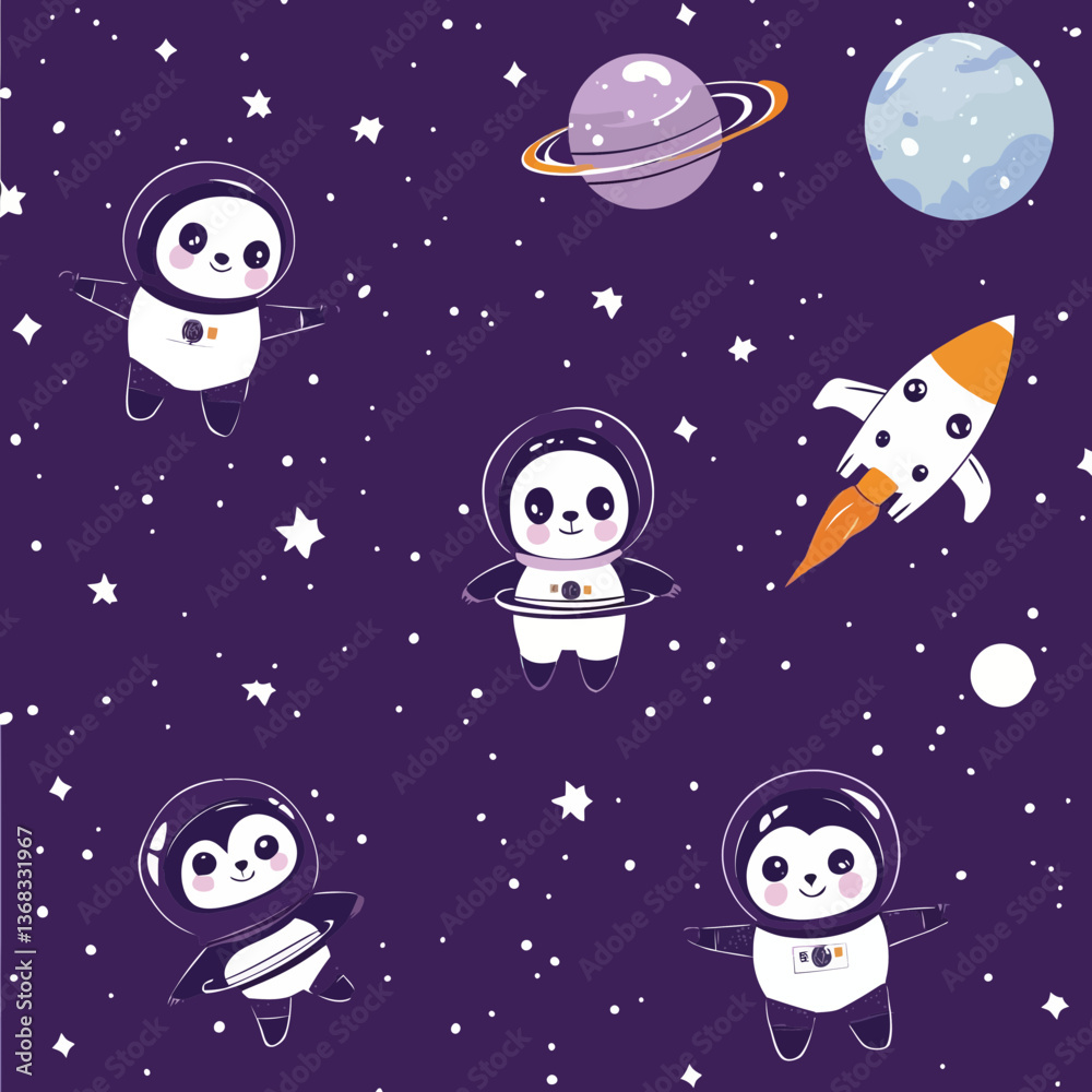 seamless pattern with space rocket seamless pattern with space rocket