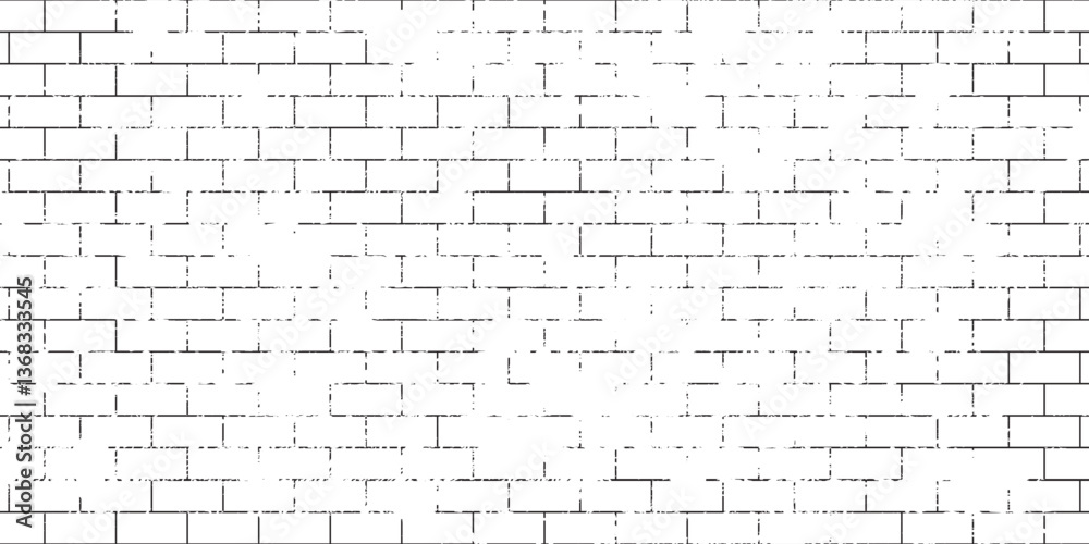 White brick wall background. Brick wall background. white or dark gray pattern grainy concrete wall stone texture background.