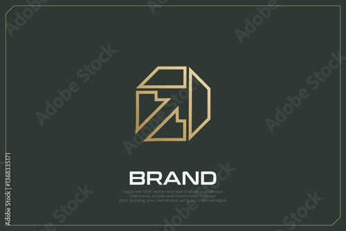 Global Networking Trading Logo Gold