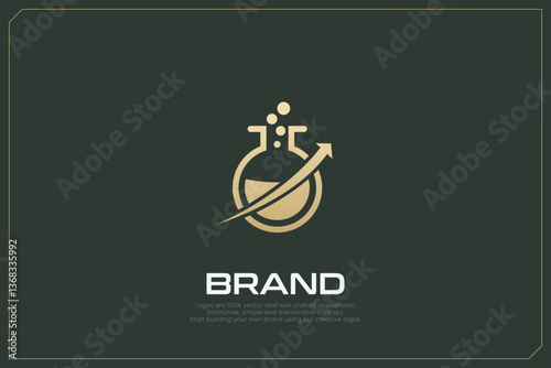 Global Networking Trading Logo Gold