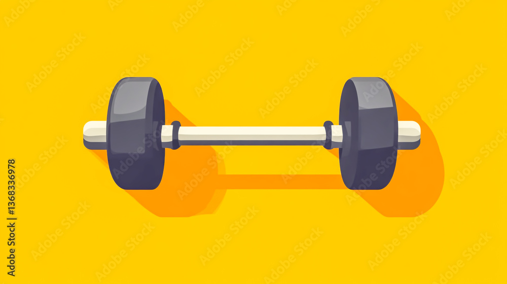 A minimalist barbell icon representing strength training, weightlifting, and fitness exercises, ideal for gym-related designs and workout applications A minimalist barbell icon representing strength training, weightlifting, and fitness exercises, ideal for gym-related designs and workout applications