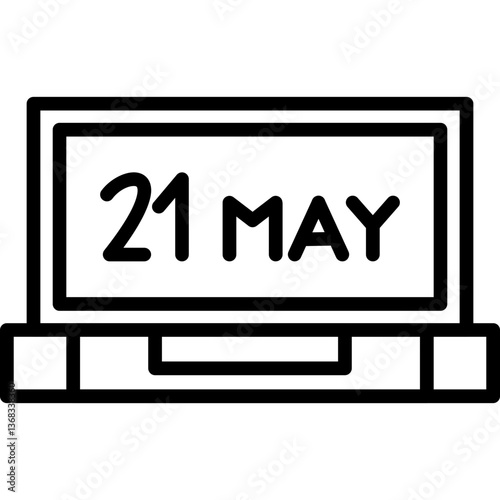 Anti Terrorism Day Icon Vector Element