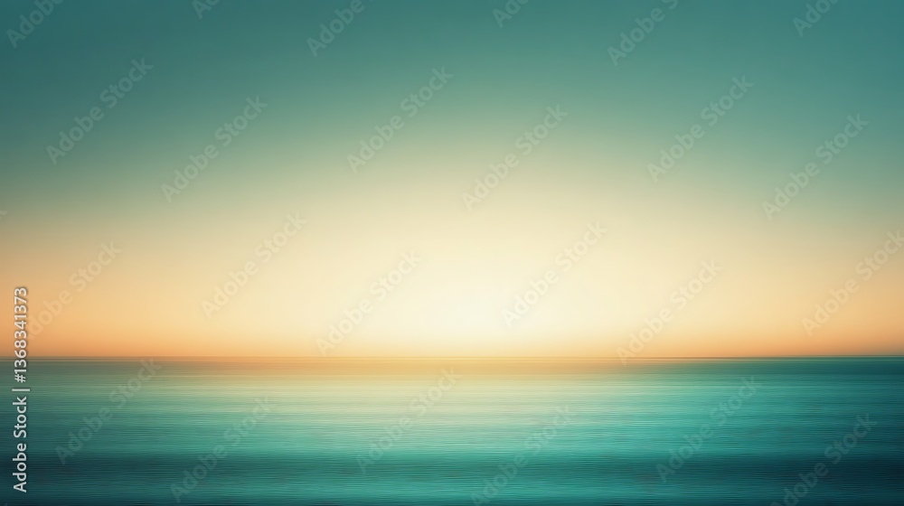 Serene ocean horizon at sunset with gradient sky, peaceful seascape background image Serene ocean horizon at sunset with gradient sky, peaceful seascape background image