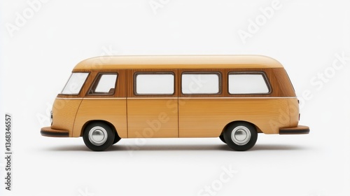 Retro Van Profile, Studio Shot